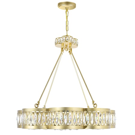 Cwi Lighting Nova 8 Light Chandelier With Champagne Finish 9906P31-8-208